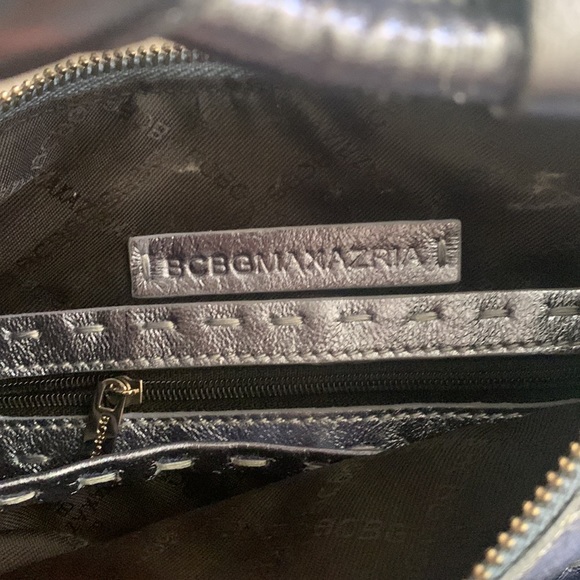BCBG Maxazria Blue Metallic Purse - Picture 3 of 5